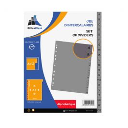 Intercalaire De Séparation OFFICEPLAST En PP Alphabétique - A4