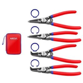 JEU DE 4 PINCES CIRCLIPS 7"/180MM EMTOP - EPLSC7411