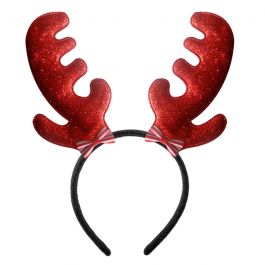 Serre tête Pour Noël - Rouge /Marron & Doré (KM6181-10)
