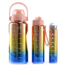 Ensemble de 3 Bouteilles d’Eau de Sport 1500/900/300ml - Rose