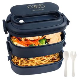 Boîte à Déjeuner Multicompartiments YA36-32 - Bleu