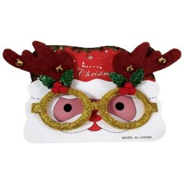 Lunettes de Père Noël Merry Christmas - Rouge&Jaune (KM726)