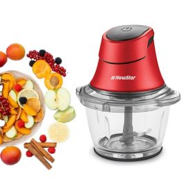Mini Hachoir Électrique NEWSTAR G08R 600W - Rouge