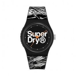Montre Unisex SUPERDRY Urban Etch SYG-292WB Noir & Blanc
