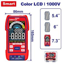 Multimètre Numérique EMTOP 9999 Points 1000V - EDMR5110004