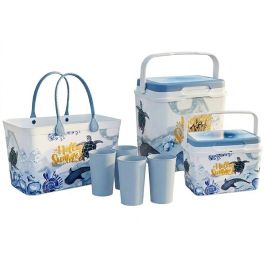 Pack de Glacière COOL BOX 28L & 8L avec 4x Goublets & Couffin