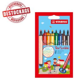 Pack de 8 Feutres STABILO Trio Scribbi