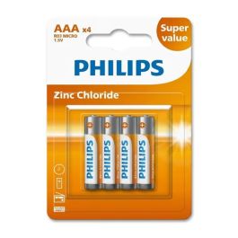 4x Piles PHILIPS Zinc AAA 1.5V BP4