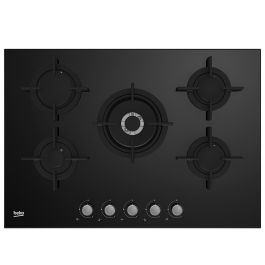 Plaque De Cuisson Encastrable BEKO HILW75222SL 5Feux 75cm - Noir Miroir