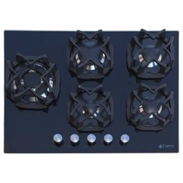 Plaque De Cuisson Encastrable FRANCO 379BF 5Feux 70 cm - Noir
