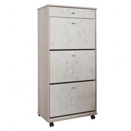 Porte Chaussures SOTUFAB GM STRATIFIE 3P+1T - Chêne Brut&Mosaico