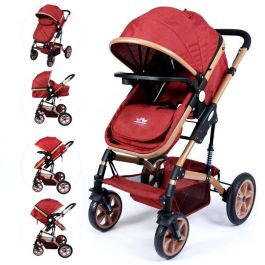 Parc pour bébé avec 2 portes Rouge Tissu Oxford