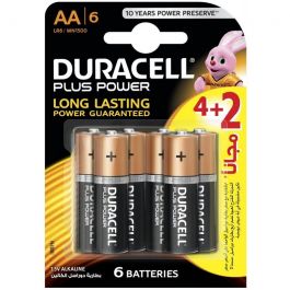 6x Piles DURACELL Plus Power AA