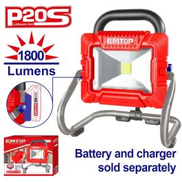 Projecteur Sans Fil EMTOP LWL2025 20V 1800 LUMENS