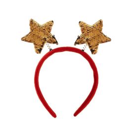 Serre tête Pour Noël Étoile - Gold (KM716)