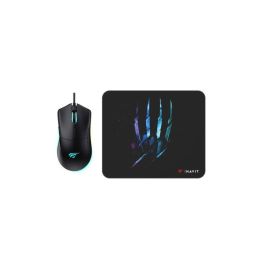 Souris Gamer Filaire HAVIT Rgb + Tapis de souris - Noir