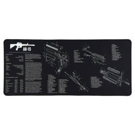 Tapis de Souris Gaming 40x90 AR-15 Schematic Edition - Noir