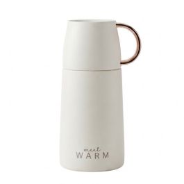 Thermos Isotherme Meet Warm 220ml avec Tasse Intégrée - Blanc