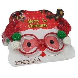 Lunettes de Père Noël Merry Christmas - Rouge (TK16)