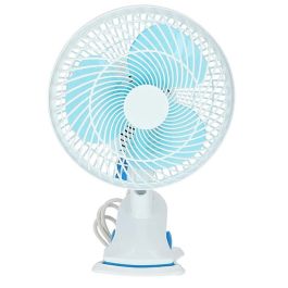 Mini Ventilateur De Table 8" à Pince 180° - Blanc