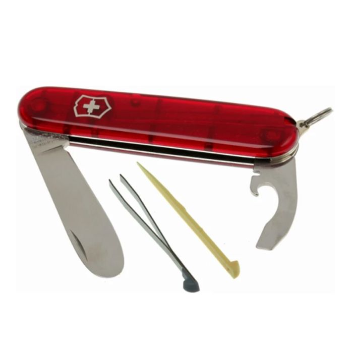 Couteau Suisse VICTORINOX Sak My First - Rouge Transparent