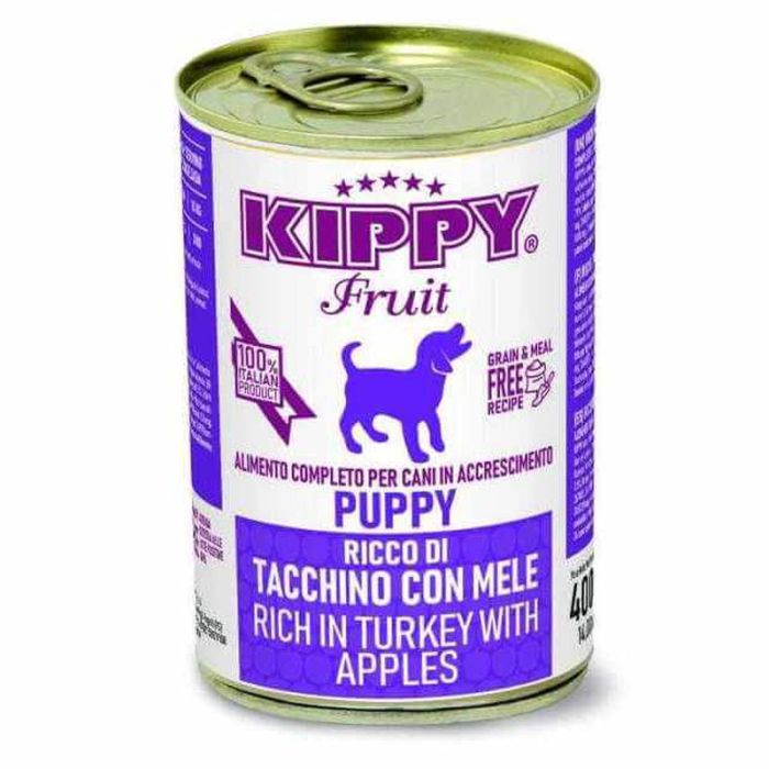 Pâté KIPPY DINDE & POMME Pour Chien 400Gr