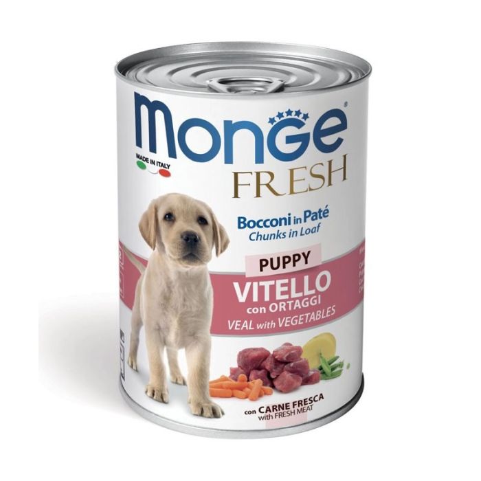 Pâté MONGE Puppy Veau Pour Chien 400Gr