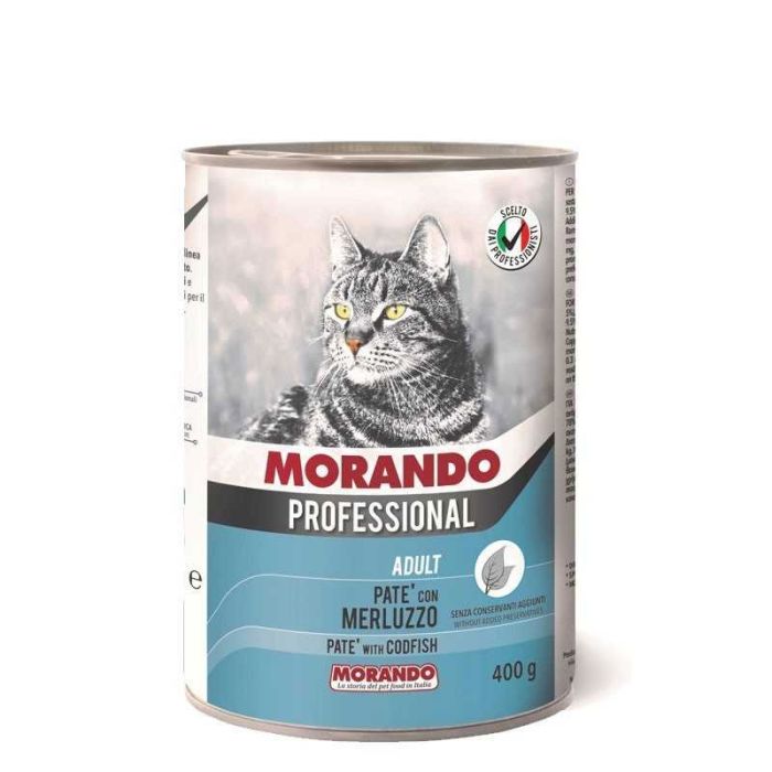 Paté Morando Professionnel MIGLIOR GATTO Morue 400 gr