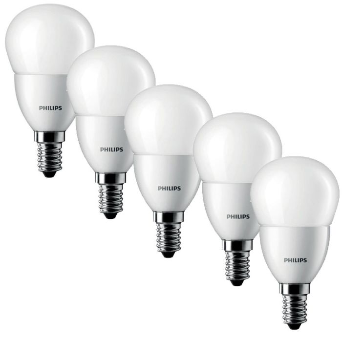 Pack de 5 Lampes PHILIPS CorePro Led Luster 25w E14 - Blanc