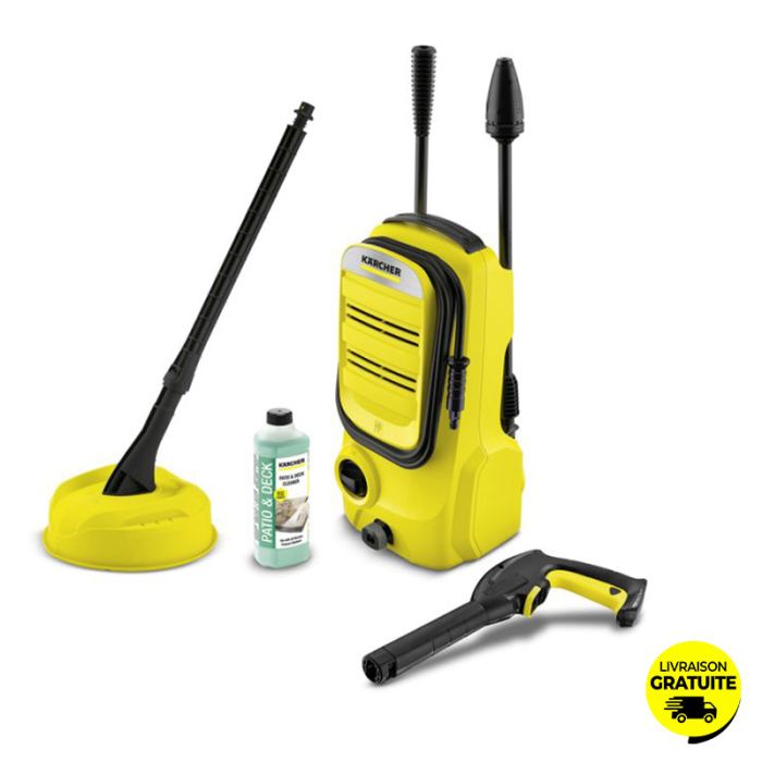 Nettoyeur Haute Pression KÄRCHER K2 Compact Home 1400W - Noir & Jaune