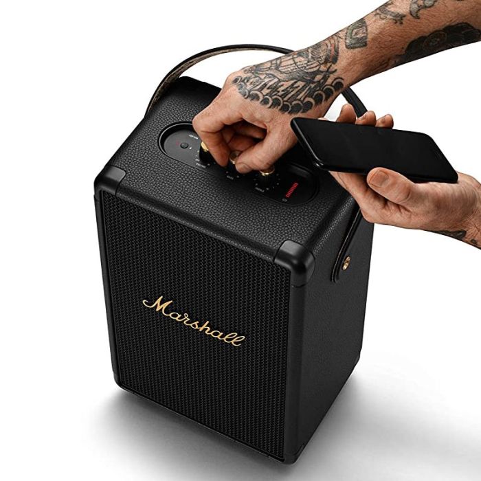 Haut Parleur MARSHALL Tufton Étanche Bluetooth - Noir&Laiton