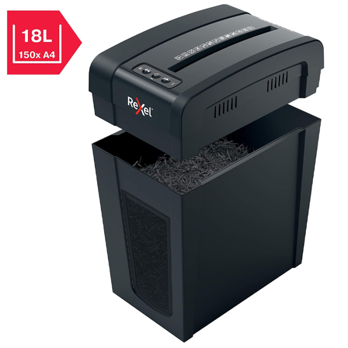 Destructeur de Documents REXEL Shredder Secure X10-SL Coupe croisée - Noir(1020127)