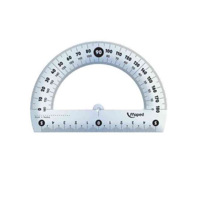 Rapporteur MAPED  12cm 180° - Transparent