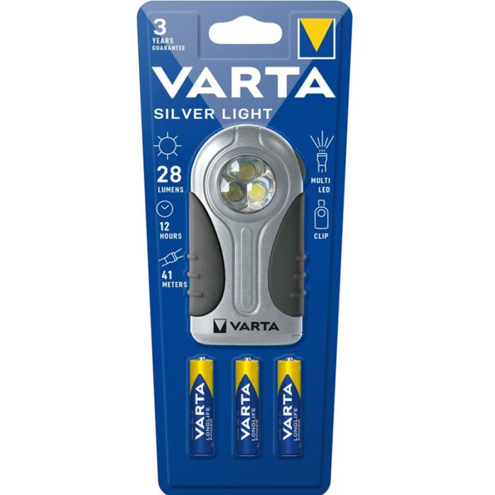 Torche VARTA LED Silver Light - 3 AAA