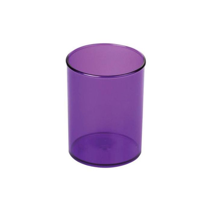 Pot à Stylo Ronde Polystyrène FAIBO 205-58 - Violet Transparent