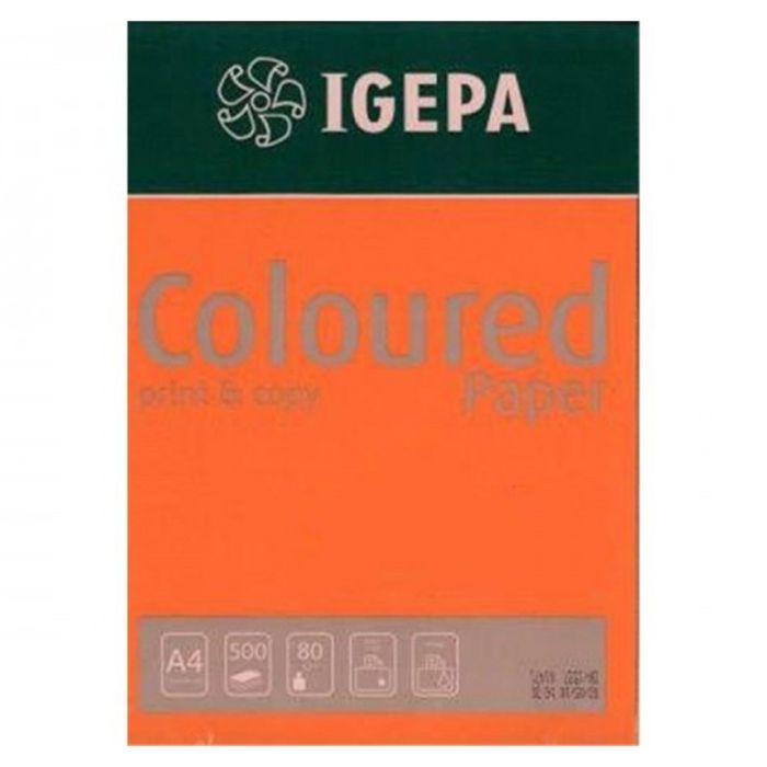 Papier Couleur IGEPA A4 80GR 21x29 - Orange