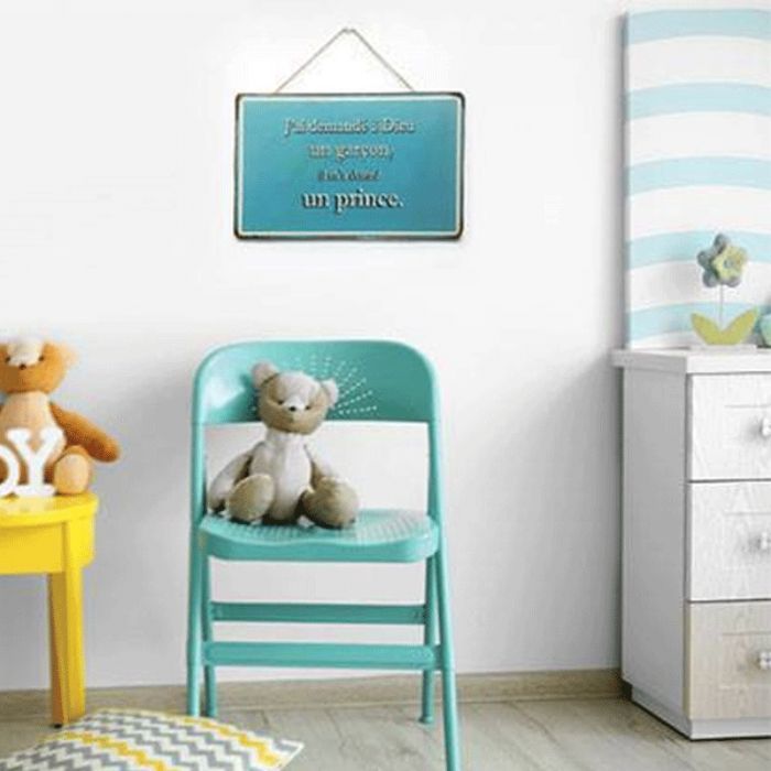 Tableau De Décoration Pour Chambre Bébé Garçon 28.5 X 20  - Bleu