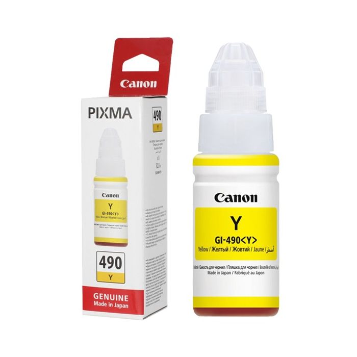 Cartouche Jet d'encre Original Canon GI 490 J - Jaune (GI-490-J)