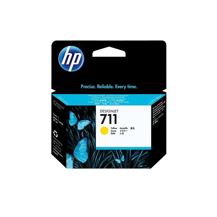 Cartouche Jet d'encre Original HP 711 -  Jaune (CZ132A)