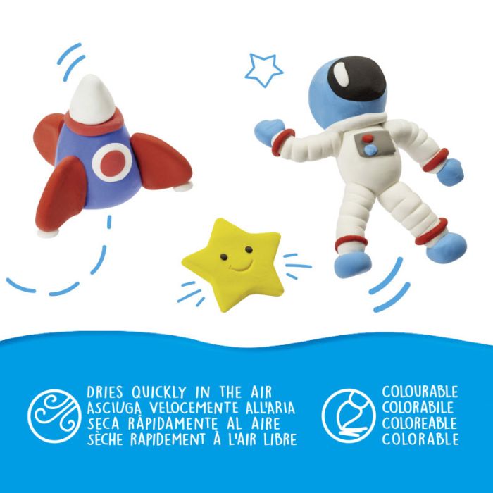 Pâte à modeler CARIOCA MODELIGHT 50GR - Bleu ciel