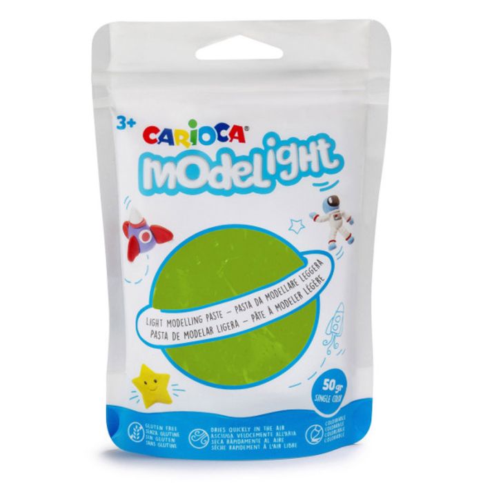 Pâte à modeler CARIOCA MODELIGHT 50GR - Vert pistache