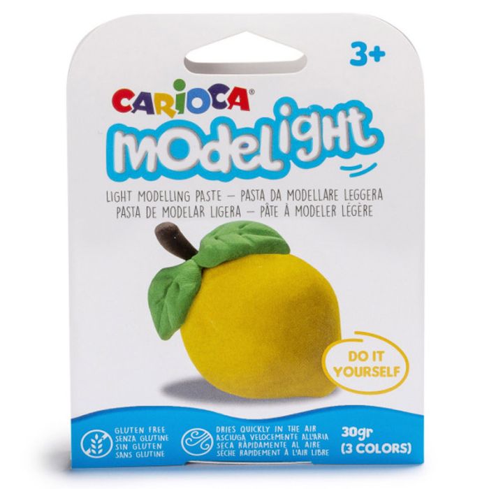 Pâte à modeler CARIOCA MODELIGHT fruits - Assortis