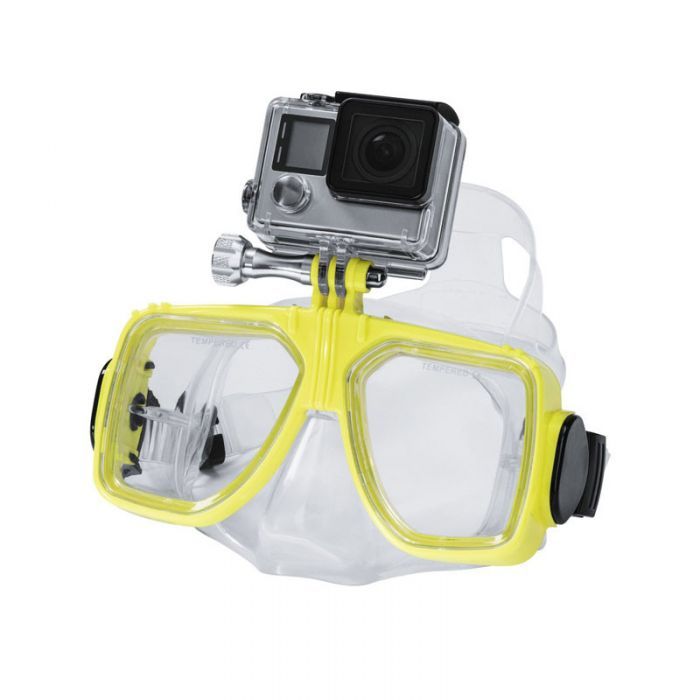 Masque de Plongée HAMA pour GoPro -  Jaune (4442)