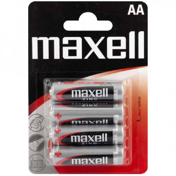 4 x Piles MAXELL R6 Blister AA 