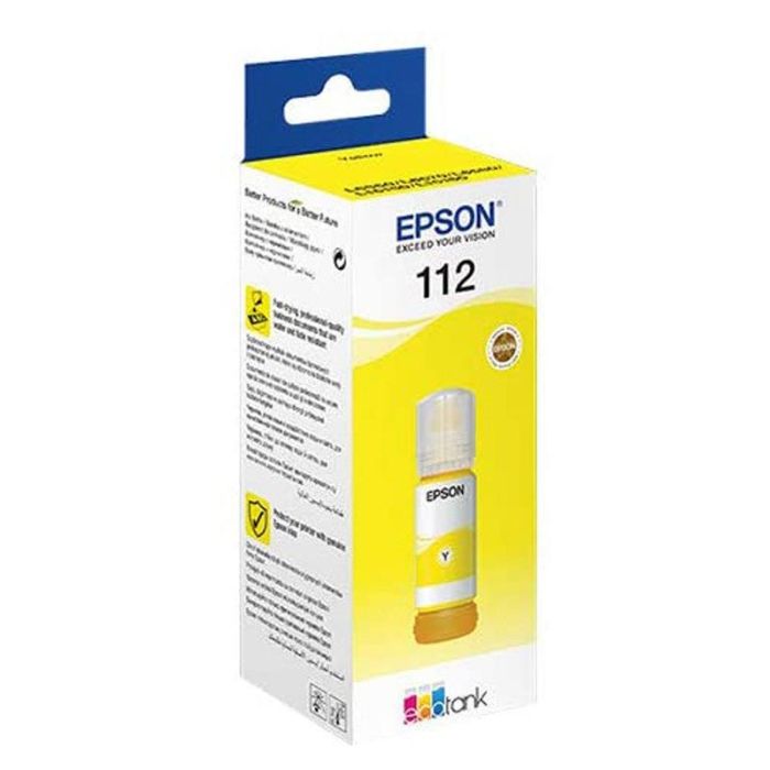 Bouteille D'encre Original EPSON EcoTank 112 - Jaune (C13T06C44A)