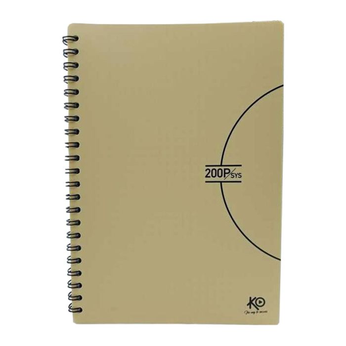 Cahier KO Wiro 200 Pages GF Avec Couverture Plastique Uni (8500279)