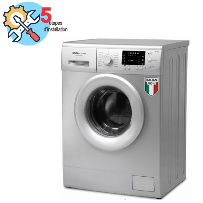 Lave Linge Frontale SABA FS710LS 7Kg - Silver