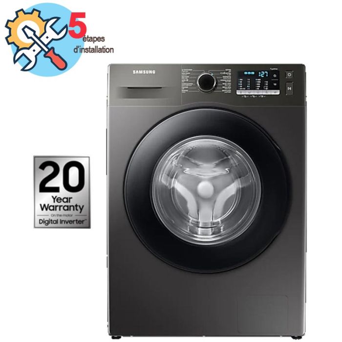 Lave Linge Frontal SAMSUNG WW70TA046AX1MF-SIN 7Kg - Silver