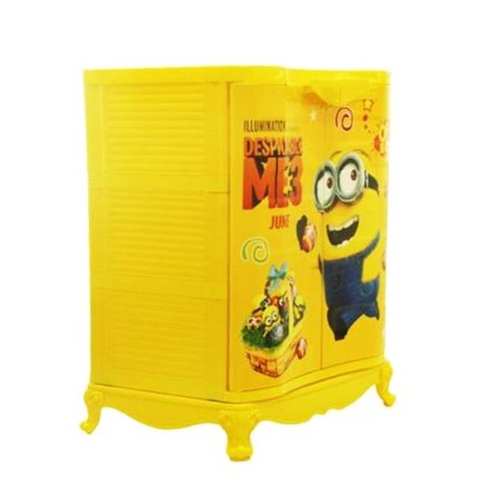 Armoire En Plastique SOFPINCE Mignon 2 Portes - Jaune