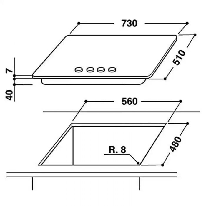 Plaque De Cuisson WHIRLPOOL GMA7522IX 5 Feux Inox